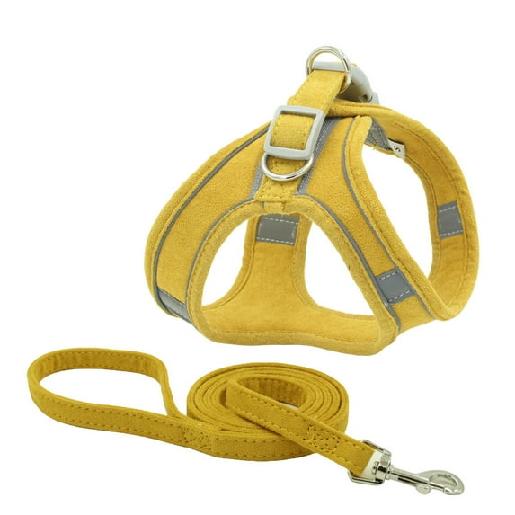 Pet Harness and Leash,Soft Breathable Padded Vest Harnesses for Cat Dog Outdoor Walking Step-in Adjustable Comfortable Dog Cat Vest Harness with Reflective Strap