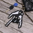 thumbnail image 6 of QHUDLV Handmade Leather Keychain Vintage PU Leather Hand Key Organizer Personalized Hand Keyring Organizer for Men Women,Halloween Skeleton Finger Key Chain, 6 of 9