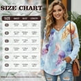 thumbnail image 7 of DISNIMO Jellyfish Printed Sweatshirts for Women Long Sleeve Hoodies V Neck Pullover Tops Waffle Hooded Sweatshirt for Women, S, 7 of 7