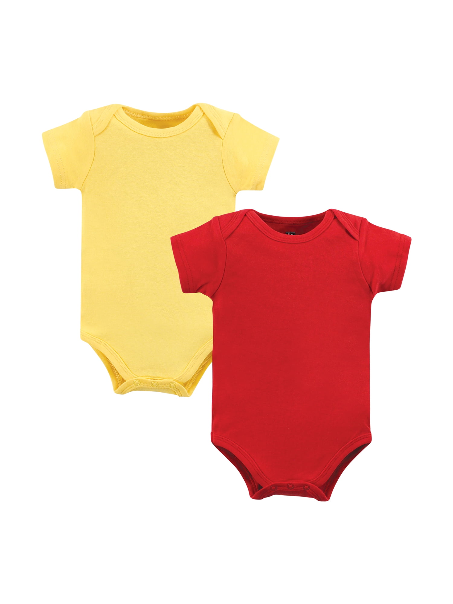 Hudson Baby Unisex Short Sleeve Bodysuits, 10-Pack, Sizes Newborn-24 Months