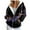 Purple, variant on COMVALUE Womens Zip Up Hoodies Boho Floral Long Sleeve Sweatshirts Casual Graphic Y2K Hoodie Fall Hooded Jacket with Pockets (Purple, 3XL)