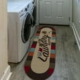 thumbnail image 3 of Ottomanson Non-Slip Rubberback Checkered 2x5 Laundry Room Runner Rug, 20" x 59" Oval, Multicolor, 3 of 7