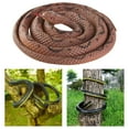 thumbnail image 3 of 120cm Realistic Fake Simulation Rubber Snake Toys Garden Props Snake April Fool Day Brown, 3 of 9