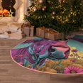 thumbnail image 4 of Salouo Pink Cow In Sunflower Field Christmas Tree Skirt 36" Farmhouse Christmas Decorations Snowman Xmas Tree Skirt Tree Mat for Holiday Party Decor, 4 of 8