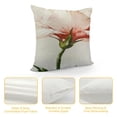 thumbnail image 4 of Chilfamy Flowers Throw Pillow Covers Short Plush Cushion for Bedroom Sofa, Elegant Design, 1PC 20x20in, 4 of 5