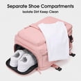 thumbnail image 4 of TRANSLINK Backpack with USB Charging Port, Water Resistant Work Business Laptop Backpack, Airline Approved Carry On Bag for Women, Pink, 4 of 8