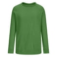thumbnail image 5 of Fnooota Womens Sweaters, Plus Size Crew Neck Lightweight Long Sleeve Pullover Tops Green Size XL, 5 of 6