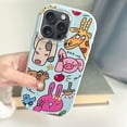 thumbnail image 4 of Cute Animals Bear Dog Pig Rabbit Soft Phone Case Compatible with iPhone Case (Animal,iPhone 15 Plus), 4 of 6