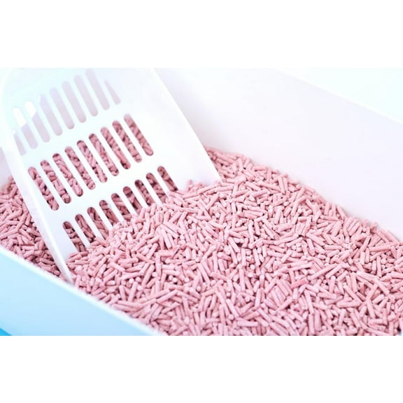 StarmenPet Tofu Cat Litter Clumping Flushable Cat Litter. Large Package 45LB (Peach), White
