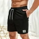 thumbnail image 3 of Pantalones cortos de pana lisos para hombre, para el verano, informales, transpirables, con silueta atlética, poliéster, ocio al aire libre., 3 of 8