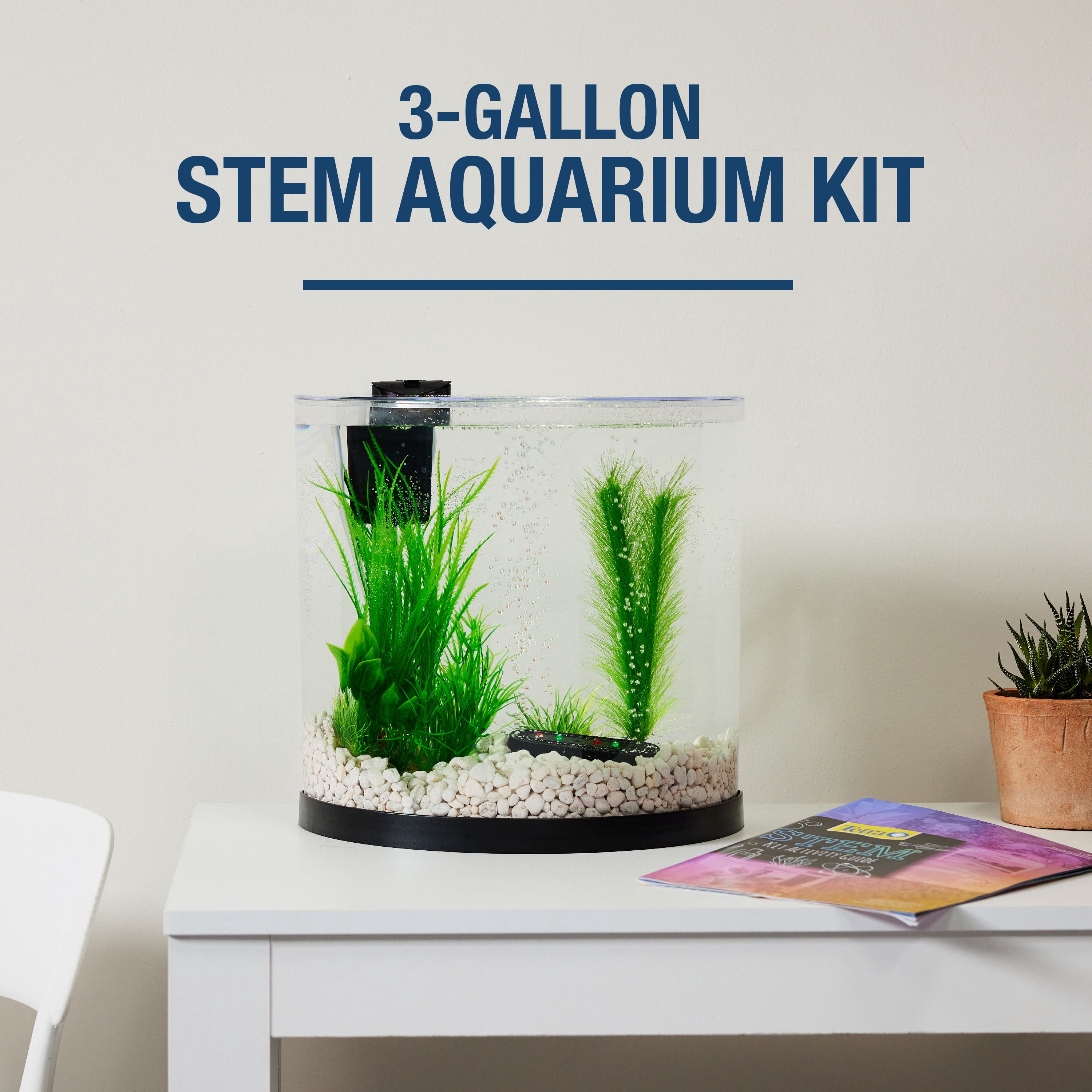 Tetra STEM 3 Gallon Aquarium Kit with Hands-On Activity Guide for Kids