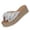 Silver, variant on Xdegoge Espadrille Platform Sandals for Women Wedge Slides Slip On Peep Toe Cute Knotted Bowknot Decor Jute Sole Casual Summer Vacation Walking Footwear