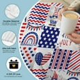 thumbnail image 5 of Gnome Blanket,4th July Independence Day Throw Blanket,American Flag Ultra Soft Flannel Blanket for Decor - Warm,Cozy,Breathable,Lightweight Blanket for Bed Couch Car,60"x80"-Adults/Twin Size, 5 of 6
