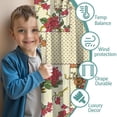 thumbnail image 3 of Blackout Kids Curtains,Pioneer Flower Floral Print Pattern Childrens Insulated Curtains Set Of 2,Bedroom Essentials,Toddler Room Decor 52"x84", 3 of 5