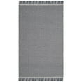 thumbnail image 4 of SAFAVIEH Montauk Patton Geometric Cotton Area Rug, Ivory/Navy, 8' x 10', 4 of 8