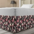 thumbnail image 1 of Japanese Bed Skirt, Soft Spring Night Garden Pattern with Origins Rural Sakura Branches in Bloom, Elastic Bedskirt Dust Ruffle Wrap Around for Bedding Decor, 4 Sizes, Multicolor, by Ambesonne, 1 of 2