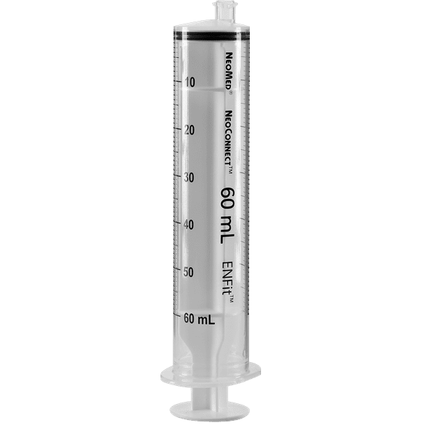 NeoMed 60mL Enfit Bolus ORing Syringe Reusable Box of 10