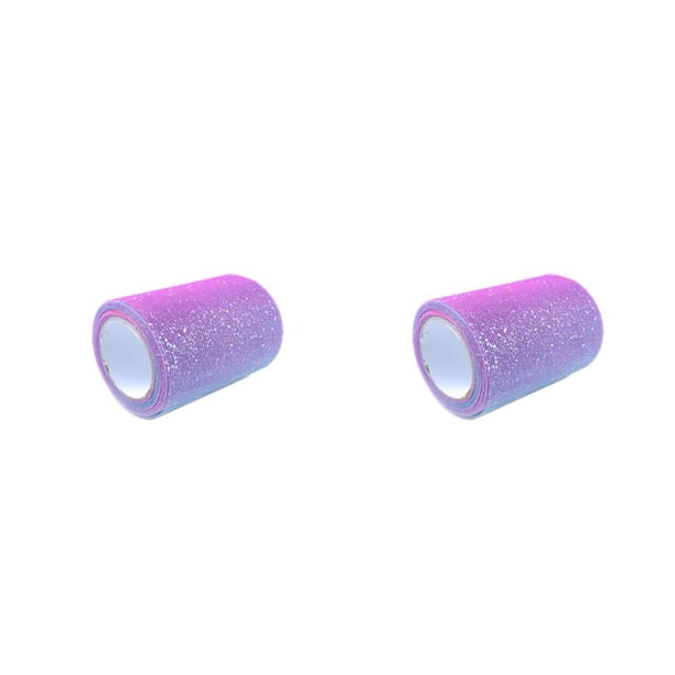 Matsuzay Rollo de tul Tules brillantes Lentejuelas brillantes Rollos de arcoíris Suministros de boda Decoraciones para vestidos Fiesta de Rojo Púrpura Azul 2Conjunto