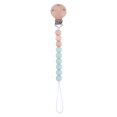 thumbnail image 1 of Productos para bebés Cadena para chupete con clip redondo de haya para apaciguar al bebé Perlas de silicona Perlas de haya anti-cadena, 1 of 6