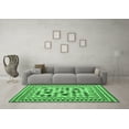 thumbnail image 3 of Ahgly Company Indoor Square Abstract Emerald Green Contemporary Area Rugs, 3' Square, 3 of 4