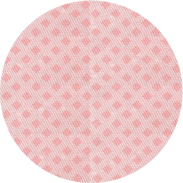 Ahgly Tapis Rond Lavable en Machine Intérieur Transitionnel Rose Corail Clair, 5 Pieds Rond