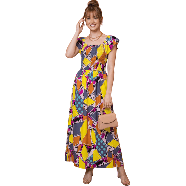 Vestido Maxi Casual Mujer Largo Cómodo de Tirantes
