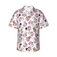 thumbnail image 2 of Picia French Bulldog Duck Gentle Cotton Regular Fit Short Sleeve Casual Hawaiian Shirt for Men-Small, 2 of 9
