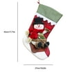 thumbnail image 6 of OEFNTAC Christmas Decoration Socks 17.71in Length Red Three Dimensional Pattern Hanging Gift Stocking Holder, 6 of 9