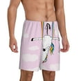 thumbnail image 2 of Fotbe Aerial Yoga for Unicorn Pajama Shorts for Men, Men's Pajama Bottoms, Sleepwear,Short Pajama Pants-4X-Large, 2 of 9