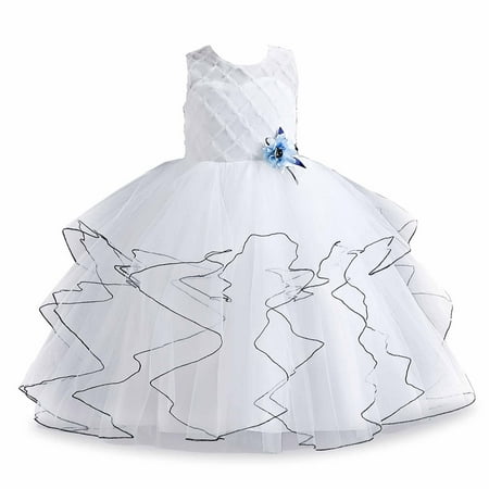 

Clearance Gallickan Dress Big Girl Children Baby Girls Middle-aged Kids Sleeveless Mesh Dress Gauze Dress Princess Dress Sizes 5T-14T