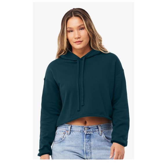 BELLA CANVAS Women�'s Crop Fleece Hoodie