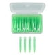 thumbnail image 1 of Cepillo interdental de 60 piezas, práctico y delgado, limpiador de aparatos dentales con mango de PP para adultos y niños, cuidado de ortodoncia, color verde., 1 of 14