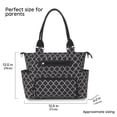 thumbnail image 4 of DEFAHN Unisex Mommy Tote Bag, Water Resistant Diaper Handbag with Changing Pad, Pacifier Case and Stroller Straps for Newborn Babies, Black, 4 of 7