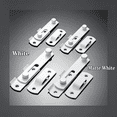 thumbnail image 7 of ZHZFKQ 2 Packs White Stainless Steel Barn Door Latch Bi-Fold Door Lock,Suitable for Sliding Door,Wine Cabinet,Closet,Drawer,Pet Cage,Garden Gates,French Door,Fence Gates, 7 of 7
