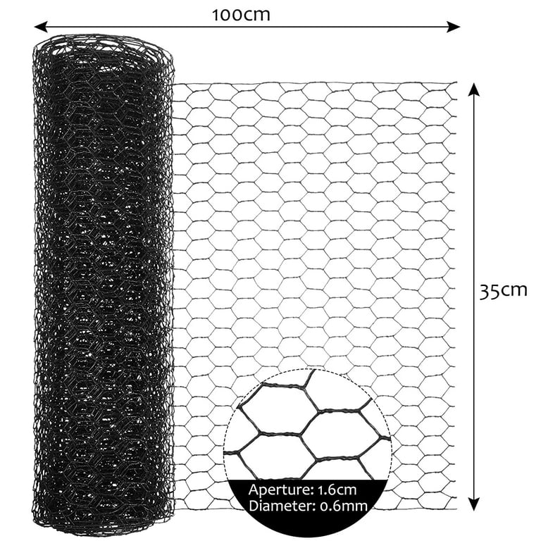 BSTWM Chicken Wire Net for Craft Projects,8 Sheets Lightweight Galvanized Hexagonal Wire 13.7 Inches x 40 Inches x 0.63 inch Mesh,with 1 Mini Wire