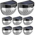 thumbnail image 1 of 8 Pack Solar LED Fence Garden Lights - Solar Outdoor Wireless For Railing Fences,, 1 of 5