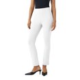 thumbnail image 1 of Pantalones ajustados de color liso para mujer: pantalones elásticos de poliéster y spandex, diseño informal y versátil, 1 of 8