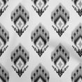 thumbnail image 1 of oneOone Cotton Poplin Gray Fabric Asian Ikat Craft Projects Decor Fabric Printed By The Yard 42 Inch Wide, 1 of 4