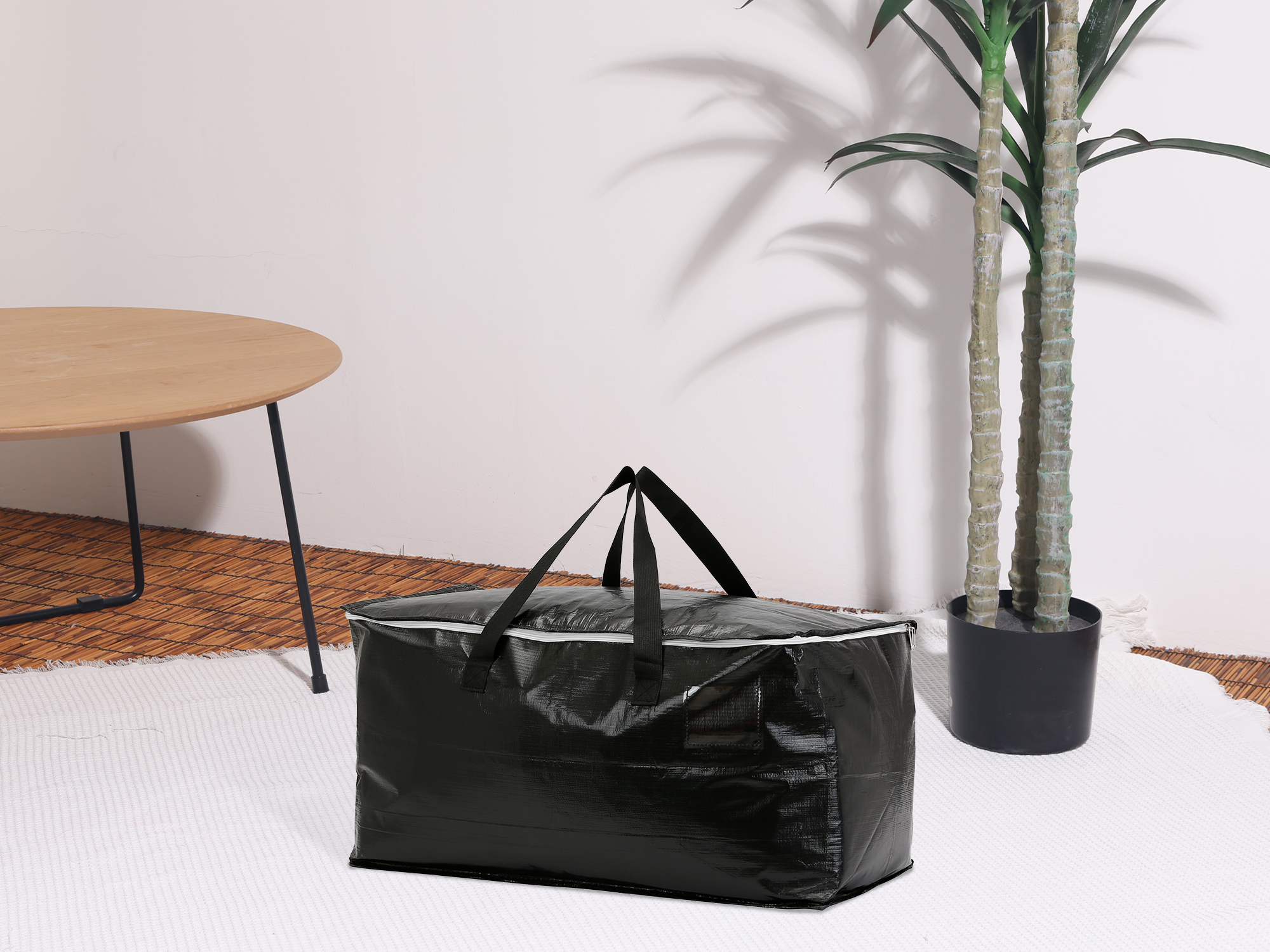 Unique Bargains 1 Pack Clothes Storage Bags Moving Bags Black 27*14*14in