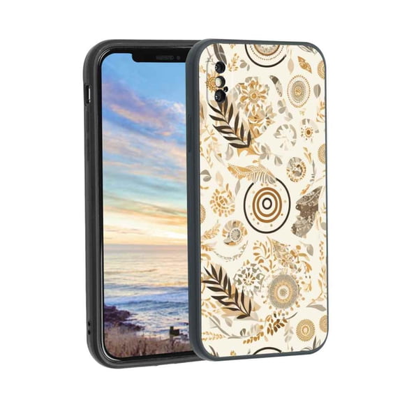 Abstract-boho-6 Phone Case, Degined for iPhone XS Max Case Men Women, Flexible Silicone Shockproof Case for iPhone XS Max