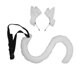 thumbnail image 1 of Juego de 2 piezas y cola de caballo, tocado de cola larga falsa para niños, accesorio para fiesta de Halloween, disfrazarse blanco, 1 of 8