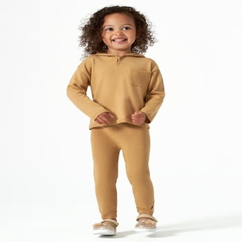 Modern Moments by Gerber Baby & Toddler Boy or Girl Gender Neutral Sweater Knit Hoodie & Pant, 2-Piece (12M - 5T)