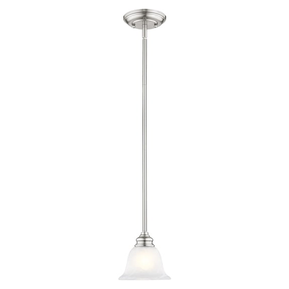 Livex Lighting Essex Mini Pendant in Brushed Nickel