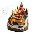thumbnail image 1 of Musical Xmas Music Box Resin Rotating Light Up Train Musical Box Tabletop Ornament for Holiday Home Decor, 1 of 8