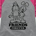thumbnail image 3 of Garfield - Friends Forever - Toddler & Youth Girls Raglan Graphic T-Shirt, 3 of 4