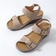 thumbnail image 5 of Amzcrzy Zapatos de mujer,Zapatos de mujer,Zapatillas de mujer, Sandalias casuales y cómodas de verano para mujer, con plataforma de color liso y hebilla de metal. Sandalias Mujer Zapatillas De Casa, 5 of 9