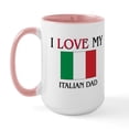thumbnail image 1 of CafePress - I Love My Italian Dad Large Mug - 15 oz Ceramic Large Mug, 1 of 2