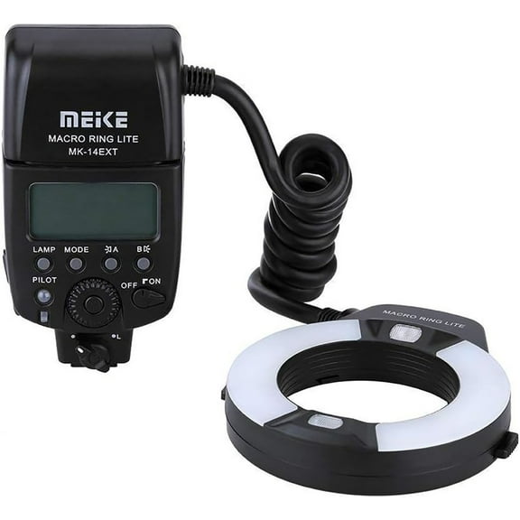 Meike MK-14EXT iTTL TTL LED Macro Ring Flash Light for Nikon D4 D800 D5200 D7100 Photography