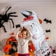thumbnail image 4 of Traje inflable divertido de dinosaurio de Halloween Tyrannosaurus Rex Traje inflable de dinosaurio musculoso para montar, 4 of 5