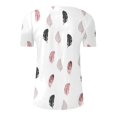 thumbnail image 5 of White Women's Short Sleeve T-shirt, Summer Tops For Women 2025 Trendy Boho Floral Print Tunic Shirts Short Sleeve V Neck Tshirt Casual Loose Blouse,Women's Short sleeve T-shirt 3XL, 5 of 5